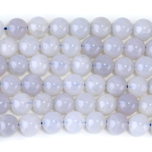 Blue Rose Quartz 10mm Round - 15-16 Inch