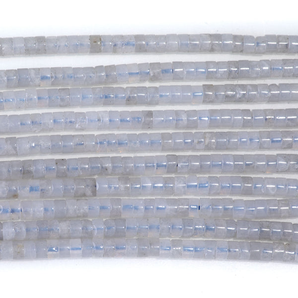 Blue Rose Quartz 2x4mm Heishi - 15-16 Inch