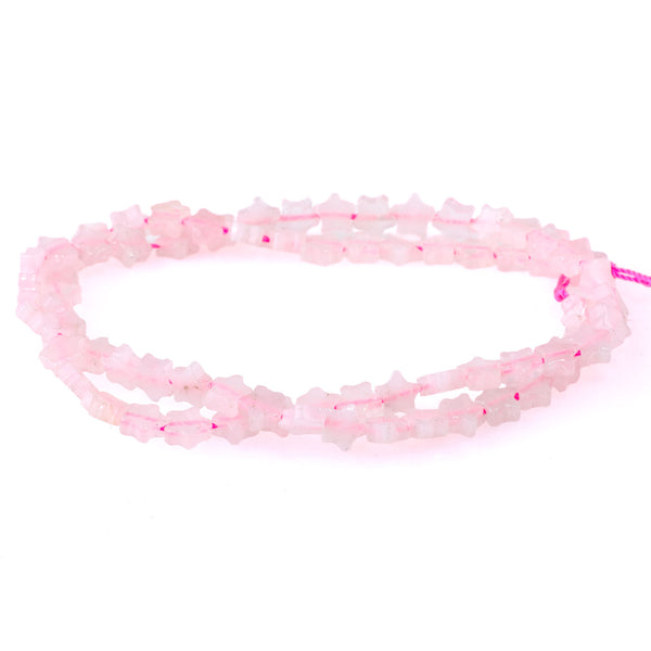 Rose Quartz 6mm Star - 15-16 Inch
