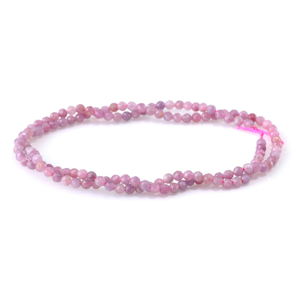 Ruby (Sri Lanka) 3mm Faceted Round AA Grade - 15-16 Inch