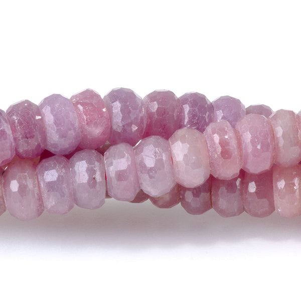 Ruby 3x6mm Faceted Tyre Beads AA Grade - 15-16 Inch