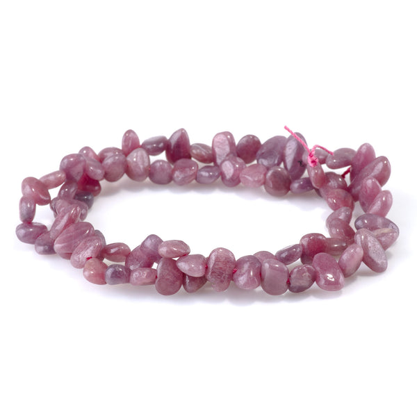 Ruby 6x8-6x16mm Side Drill Free Form Beads A Grade - 15-16 Inch