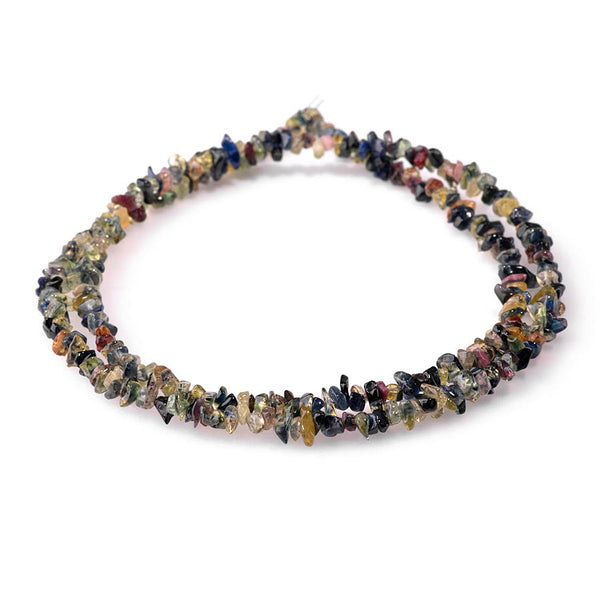 Blue & Yellow Sapphire 3-4mm Chip - 18 Inch