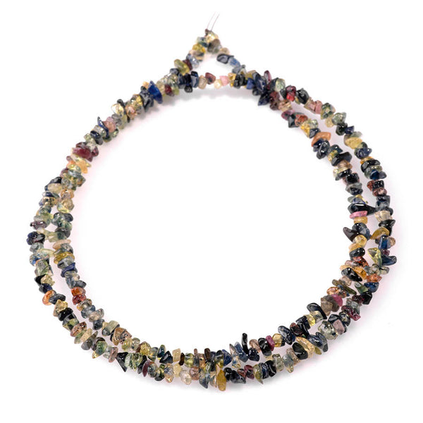 Blue & Yellow Sapphire 3-4mm Chip - 18 Inch