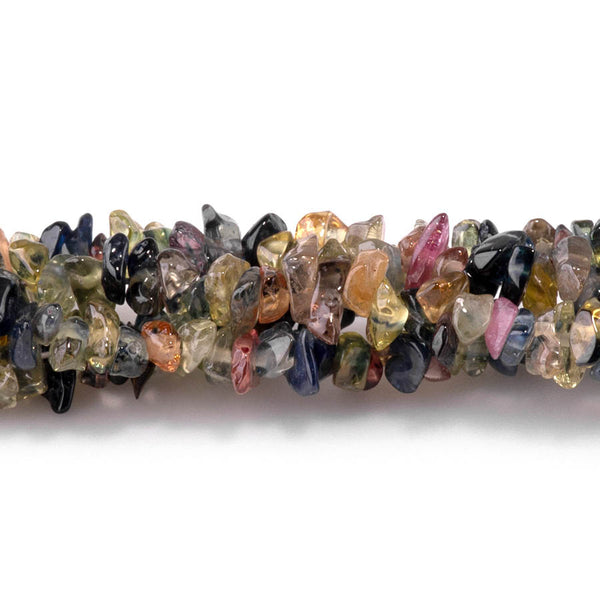 Blue & Yellow Sapphire 3-4mm Chip - 18 Inch