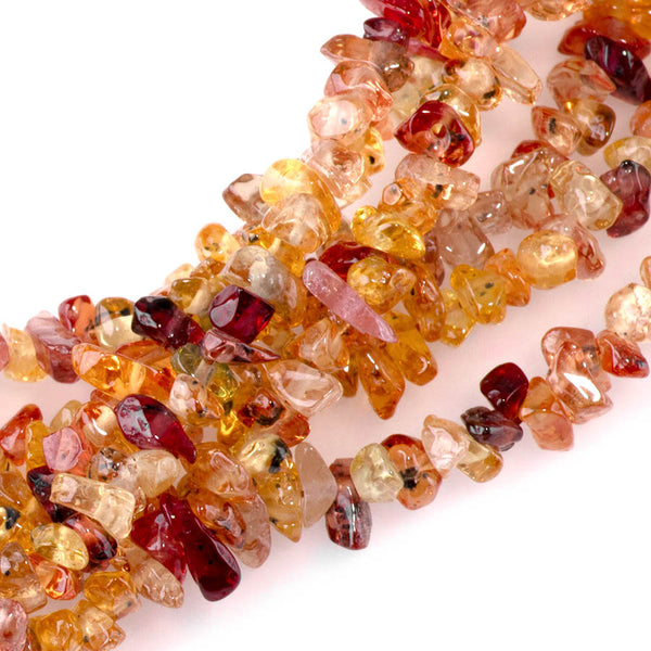 Yellow & Pink Sapphire 3-4mm Chip - 18 Inch