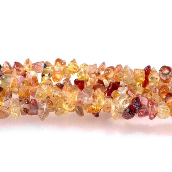 Yellow & Pink Sapphire 3-4mm Chip - 18 Inch