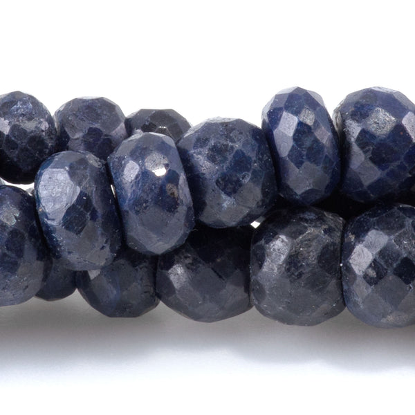 Sapphire 6-8mm Faceted Rondelle - 15-16 Inch