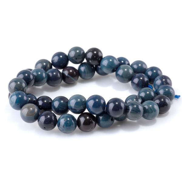 Sieber Agate 10mm Round AA Grade - 15-16 Inch