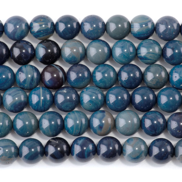 Sieber Agate 10mm Round AA Grade - 15-16 Inch