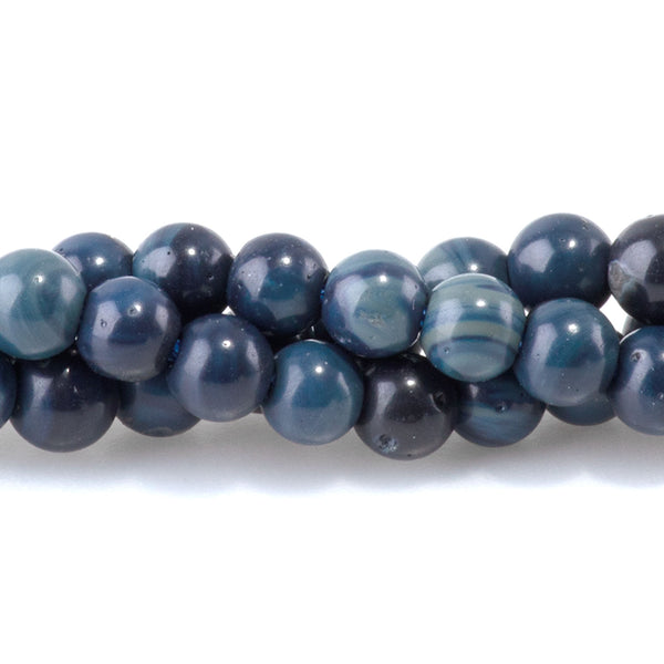 Sieber Agate 4mm Round AA Grade - 15-16 Inch
