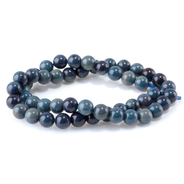 Sieber Agate 8mm Round AA Grade - 15-16 Inch