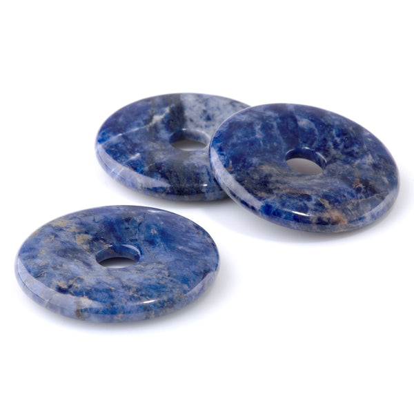 Sodalite 40mm Donut Pendant