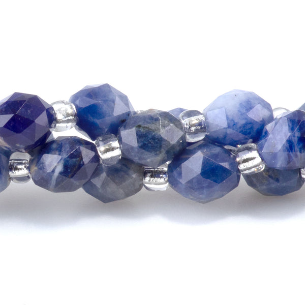 Sodalite 4x6mm Faceted Triangle Cut Rice - 15-16 Inch