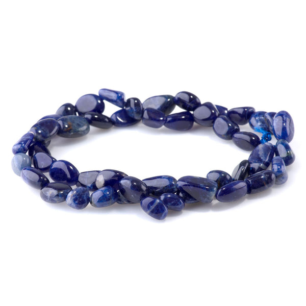 Sodalite 7x9-8x10mm Pebble A Grade - 15-16-Inch