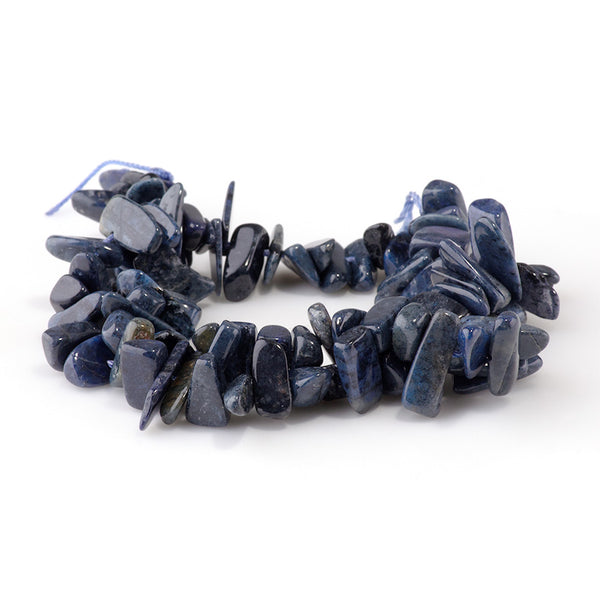 Dark Sunset Dumortierite 5x10-7x16mm Chip - 15-16 Inch