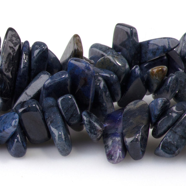 Dark Sunset Dumortierite 5x10-7x16mm Chip - 15-16 Inch