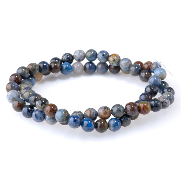 Sunset Dumortierite 6mm Round - 15-16 Inch