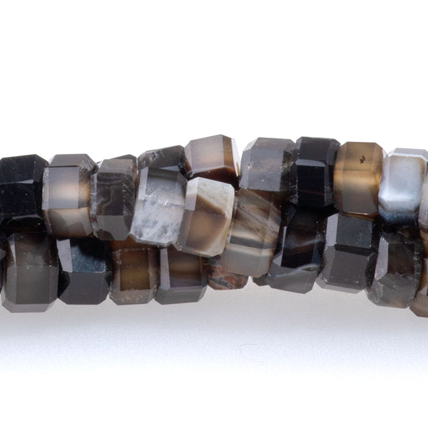 Sardonyx 6mm Hexagon - 15-16 Inch