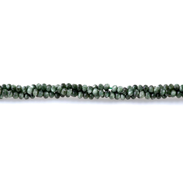 Seraphinite 3x4mm Faceted Rondelle AAA Grade - 15-16 Inch