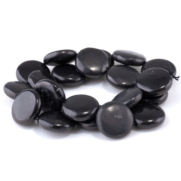 Shungite 20mm Coin - 15-16 Inch