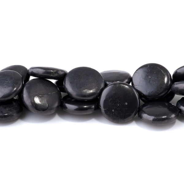 Shungite 20mm Coin - 15-16 Inch