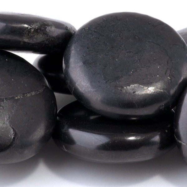 Shungite 20mm Coin - 15-16 Inch