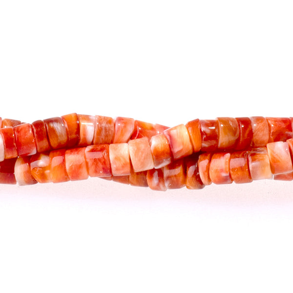 Spiny Oyster 3mm Red Heishi - 15-16 Inch