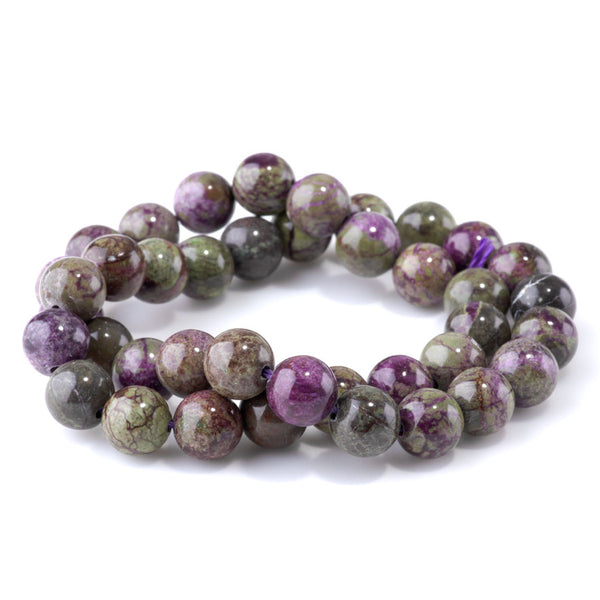 Atlantisite Stichtite 10mm Round - 15-16 Inch