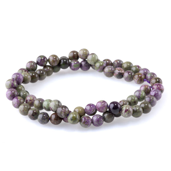 Atlantisite Stichtite 6mm Round - 15-16 Inch