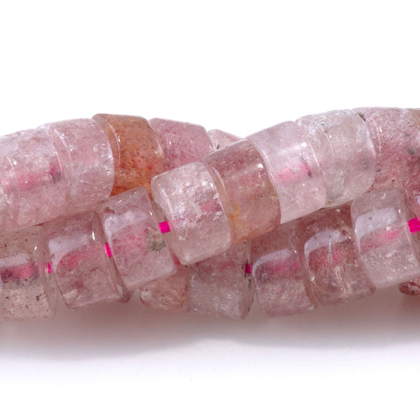 Strawberry Quartz 3x6mm Heishi - 15-16 Inch