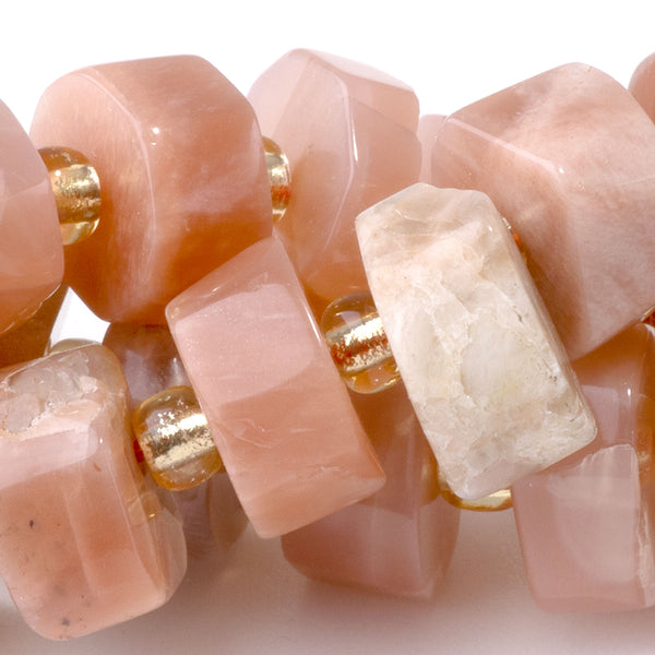Sunstone 6x10-13mm Faceted Wheel - 15-16 Inch