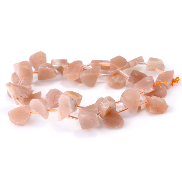 Sunstone 9x13-12x16mm Top Drill Irregular Flat Drop - 15-16 Inch - CLEARANCE