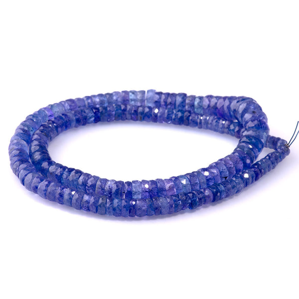 Tanzanite 4-9mm Graduated Faceted Tyre - 15-16 Inch