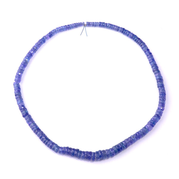 Tanzanite 4-9mm Graduated Faceted Tyre - 15-16 Inch