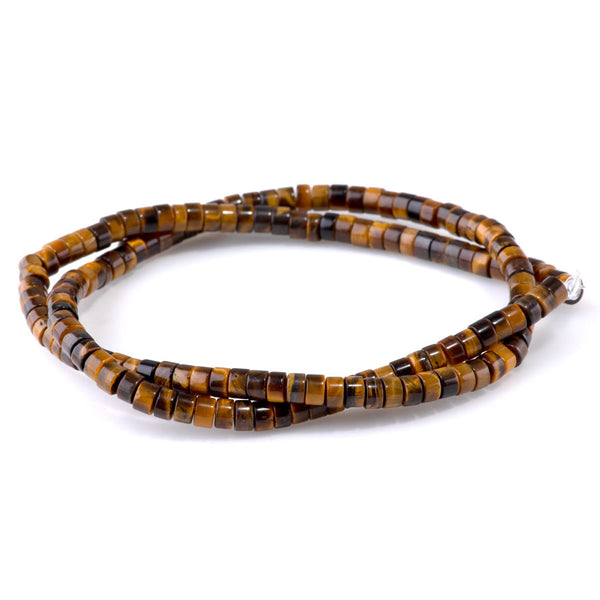 Tiger Eye 2x4mm Heishi - 15-16 Inch