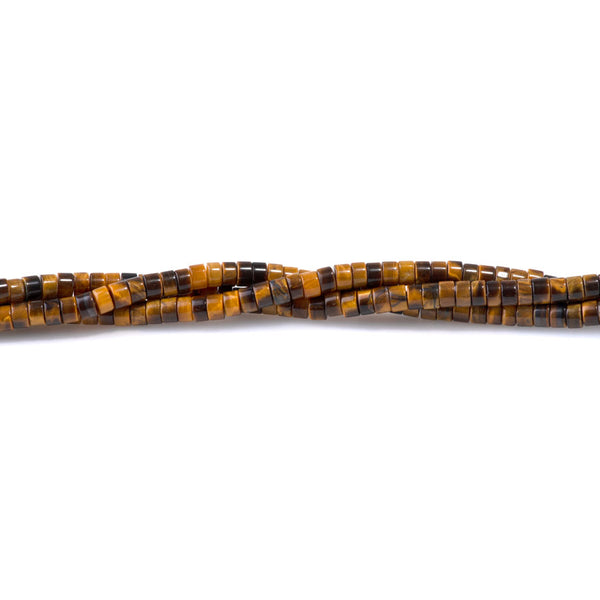 Tiger Eye 2x4mm Heishi - 15-16 Inch