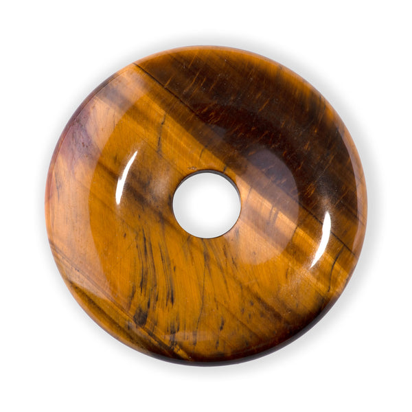 Tiger Eye 40mm Donut Pendant