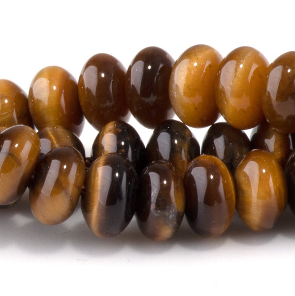Tiger Eye 5x8mm Rondelle - 15-16 Inch
