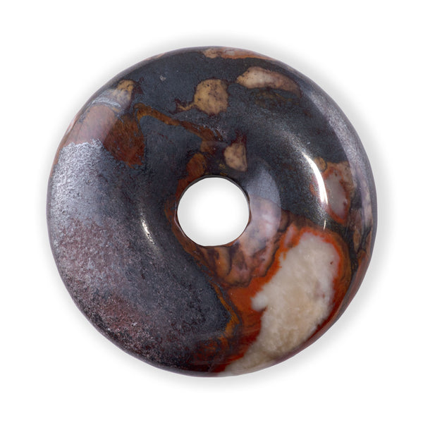 Tiger Iron 40mm Donut Pendant