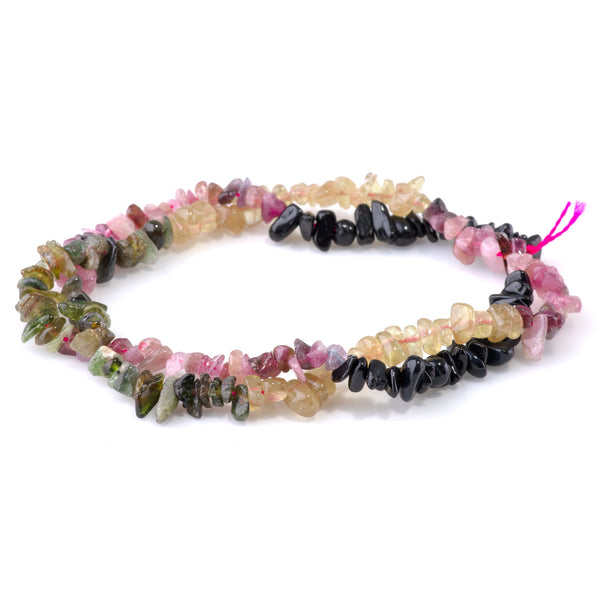 Tourmaline 3-5mm Banded Chip A Grade - 15-16 Inch