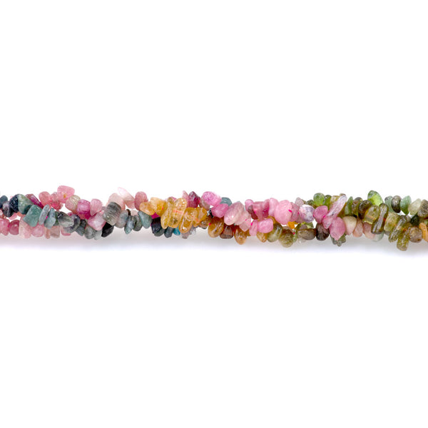 Tourmaline 4x6mm Chip Banded - 15-16 Inch