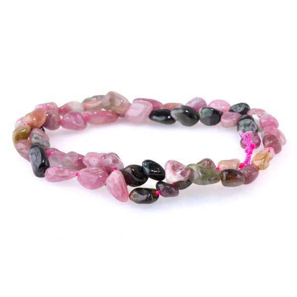 Tourmaline 7x9-8x10mm Pebble - 15-16-Inch
