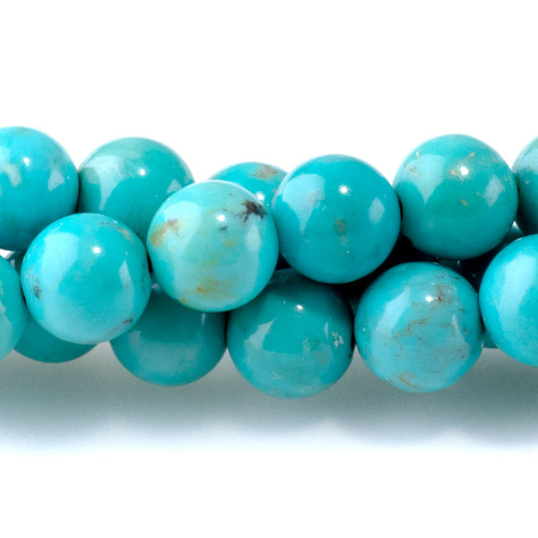 Hubei Sky Blue Turquoise 6mm Round - 15-16 Inch - Limited Edition
