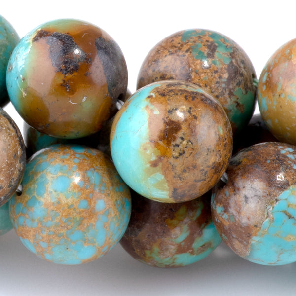 Hubei Turquoise 11mm Blue Round - 15-16 Inch