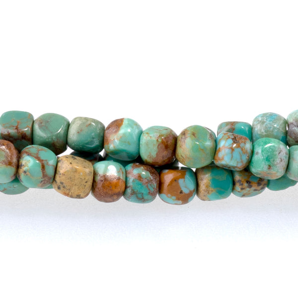 Hubei Turquoise 3mm Blue/Green Soft Corner Cube - 15-16 Inch