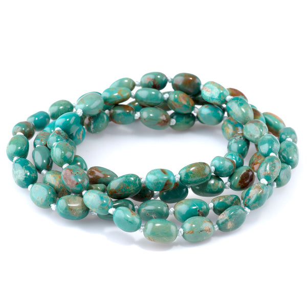 Hubei Turquoise 6-8mm Nugget - 35-36 Inch