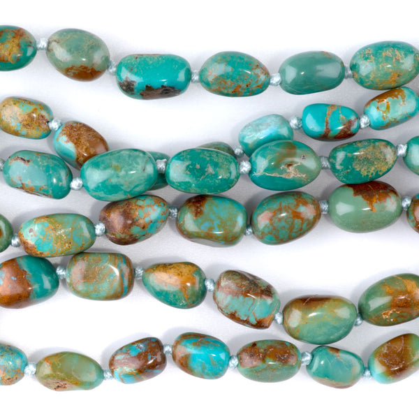 Hubei Turquoise 6-8mm Nugget - 35-36 Inch