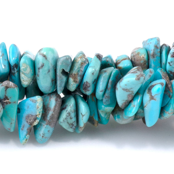 Hubei Turquoise 6mm Blue Chip - 15-16 Inch
