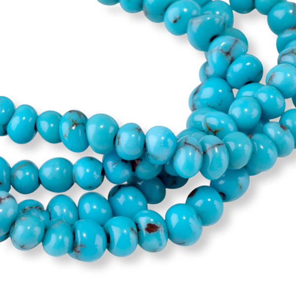Egyptian Turquoise 2x4-4x5mm Side Drill Nugget - 15-16 Inch